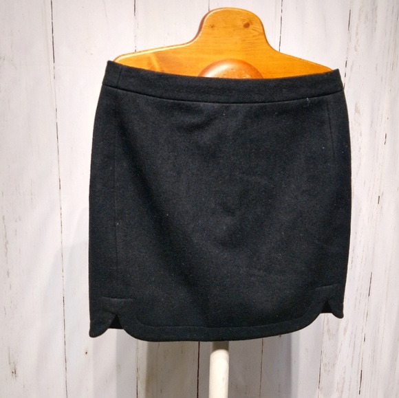 J. Crew Dresses & Skirts - J Crew Black Wool Mini Skirt